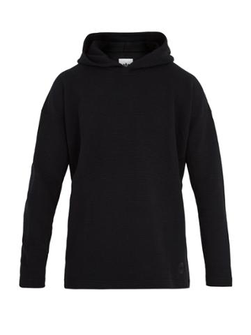 Adidas Originals By Wings + Horns Hooded Cotton-waffle Sweatshirt