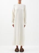 Raey - Raglan-sleeve Responsible-cashmere Dress - Womens - Ivory