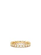Jade Trau - Catherine Eternity Diamond & 18kt Gold Ring - Womens - Yellow Gold