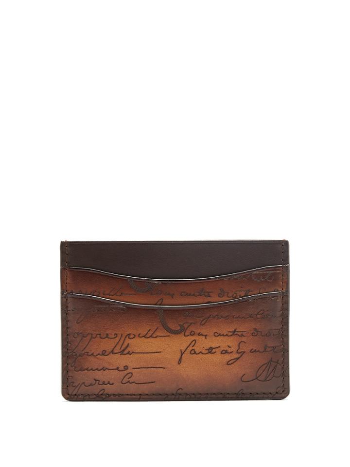 Berluti Bambou Leather Cardholder