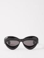Loewe Eyewear - Inflated Acetate Sunglasses - Mens - Black