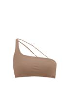 Matchesfashion.com Jade Swim - Apex One-shoulder Bikini Top - Womens - Beige