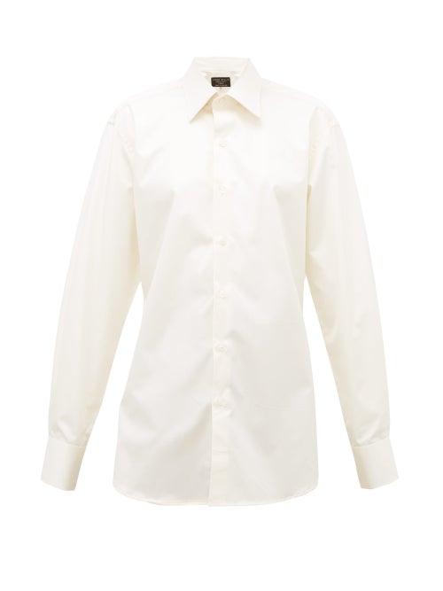 Matchesfashion.com Emma Willis - Pluto Boyfriend-fit Cotton-twill Shirt - Womens - Cream