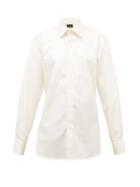 Matchesfashion.com Emma Willis - Pluto Boyfriend-fit Cotton-twill Shirt - Womens - Cream