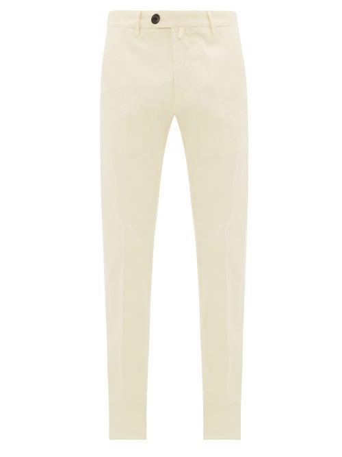Matchesfashion.com J.w. Brine - James Cotton-blend Twill Trousers - Mens - Cream