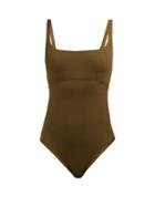 Matchesfashion.com Eres - Duni Arnaque Scoop Neck Swimsuit - Womens - Khaki