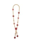 Matchesfashion.com Dolce & Gabbana - Floral Bloom Enamel And Crystal Necklace - Womens - Pink