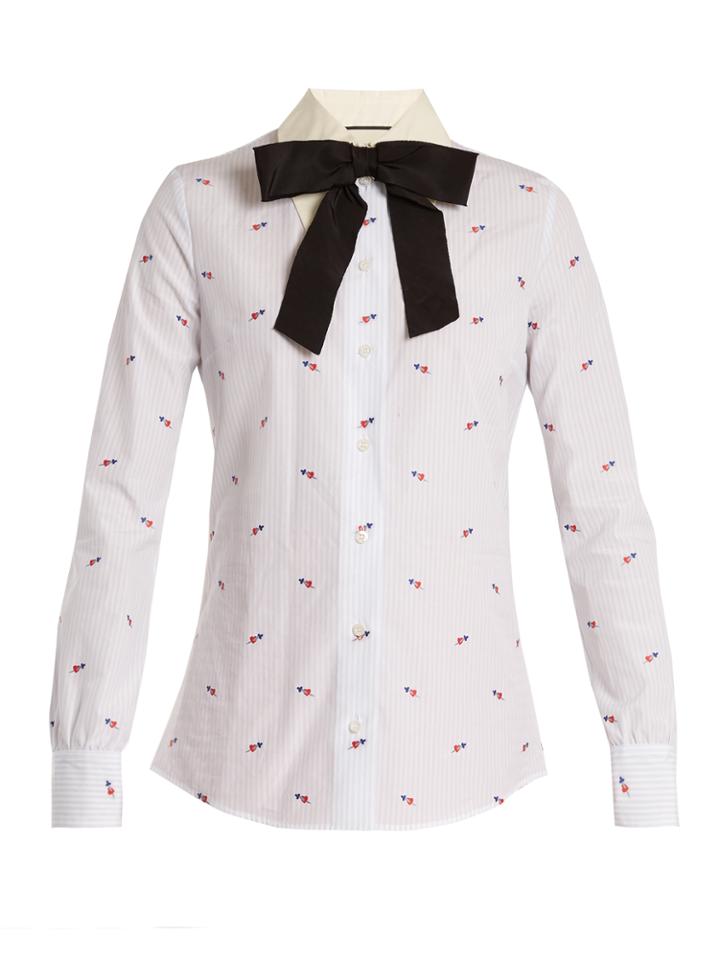 Gucci Heart Fil Coup Cotton Shirt