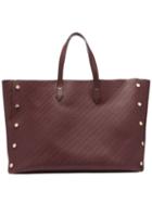 Matchesfashion.com Givenchy - Bond Large Logo-debossed Leather Tote Bag - Womens - Burgundy