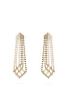 Matchesfashion.com Rosantica By Michela Panero - Crystal Drop Tassel Earrings - Womens - Grey Multi