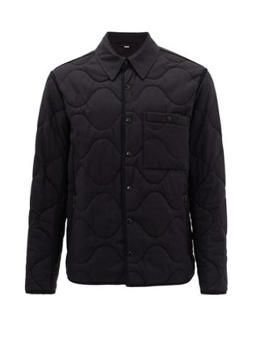 Matchesfashion.com Burberry - Cardiff Quilted Cotton-blend Jacket - Mens - Black