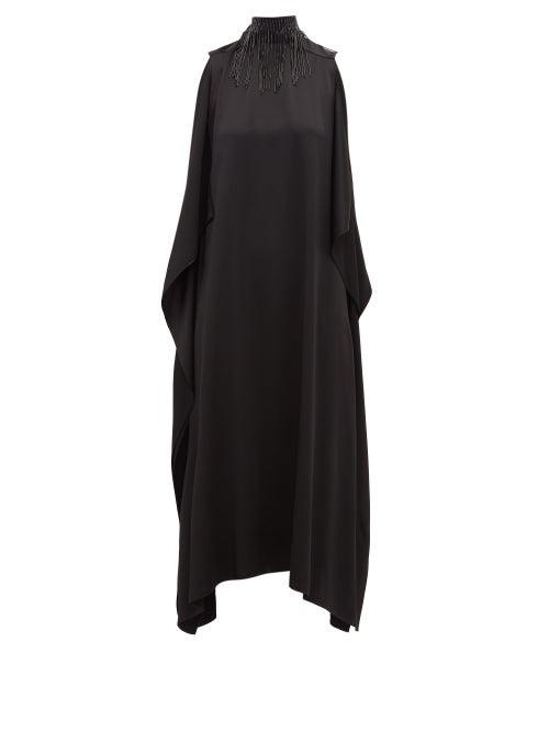 Matchesfashion.com Christopher Kane - Beaded Satin Dress - Womens - Black