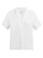Matchesfashion.com Masscob - Vega Short Sleeve Cotton Blouse - Womens - White