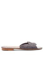 Matchesfashion.com Carrie Forbes - Naima Raffia Slides - Womens - Grey