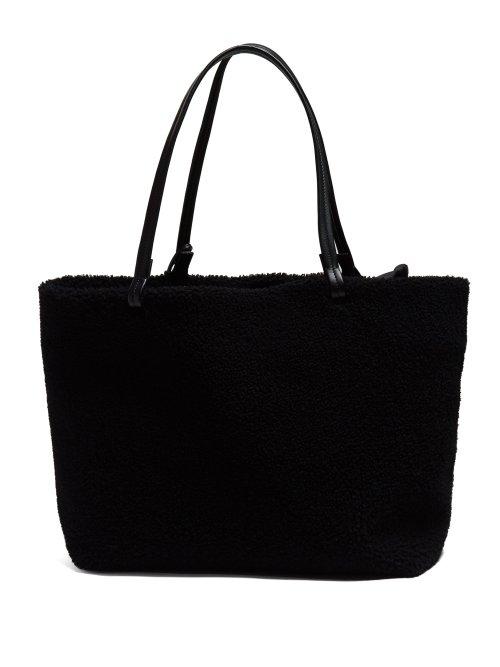 Matchesfashion.com The Row - Park Shearling Tote Bag - Womens - Black