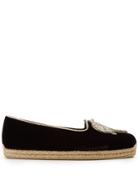 Christian Louboutin Noemie Playa Embroidered Velvet Espadrilles