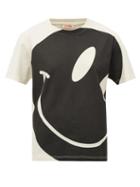 Matchesfashion.com Raf Simons - Smiley Face-print Cotton T-shirt - Womens - Ivory