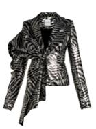 Halpern Zebra-stripe Sequinned Jacket