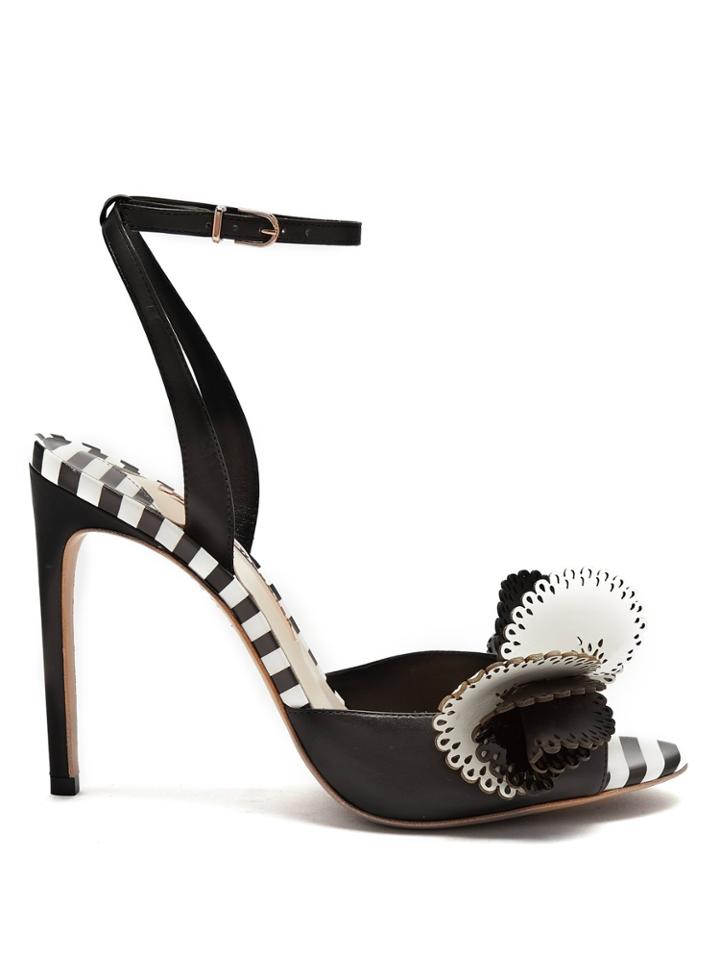 Sophia Webster Soleil Striped Leather Sandals