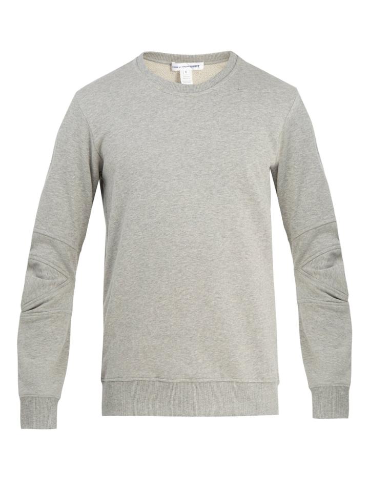Comme Des Garçons Shirt Articulated-sleeved Cotton-jersey Sweatshirt