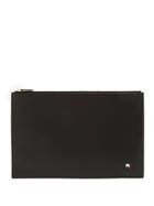 Maison Kitsuné Logo-detail Leather Pouch