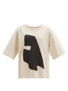 Matchesfashion.com Birkenstock X Toogood - The Beachcomber-print Cotton-jersey T-shirt - Womens - White Black