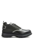 Matchesfashion.com Prada - Contrast Panel Leather Ankle Boots - Mens - Black Multi