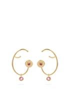 Matchesfashion.com Ana Khouri - Lily Sapphire & 18kt Gold Earrings - Womens - Pink