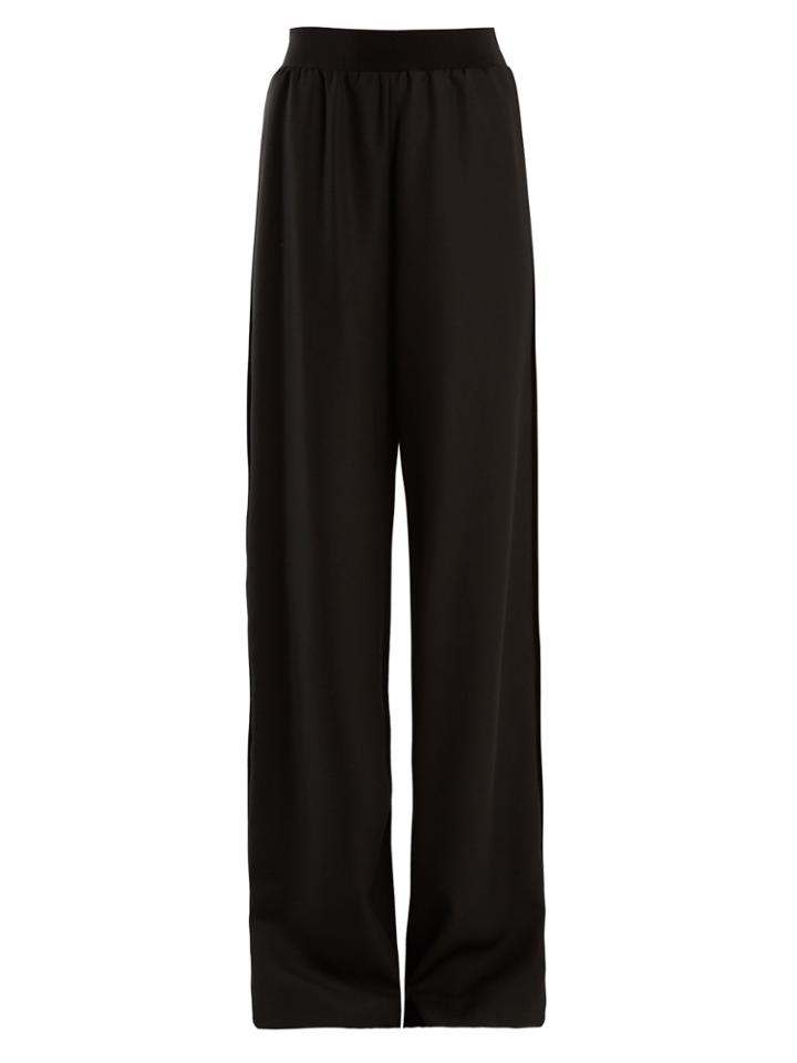 Maison Margiela Elasticated-waist Wide-leg Wool Trousers