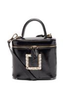 Matchesfashion.com Roger Vivier - Crystal-buckle Patent-leather Cross-body Bag - Womens - Black