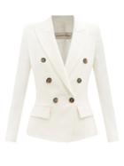 Alexandre Vauthier - Double-breasted Crepe Blazer - Womens - Ivory