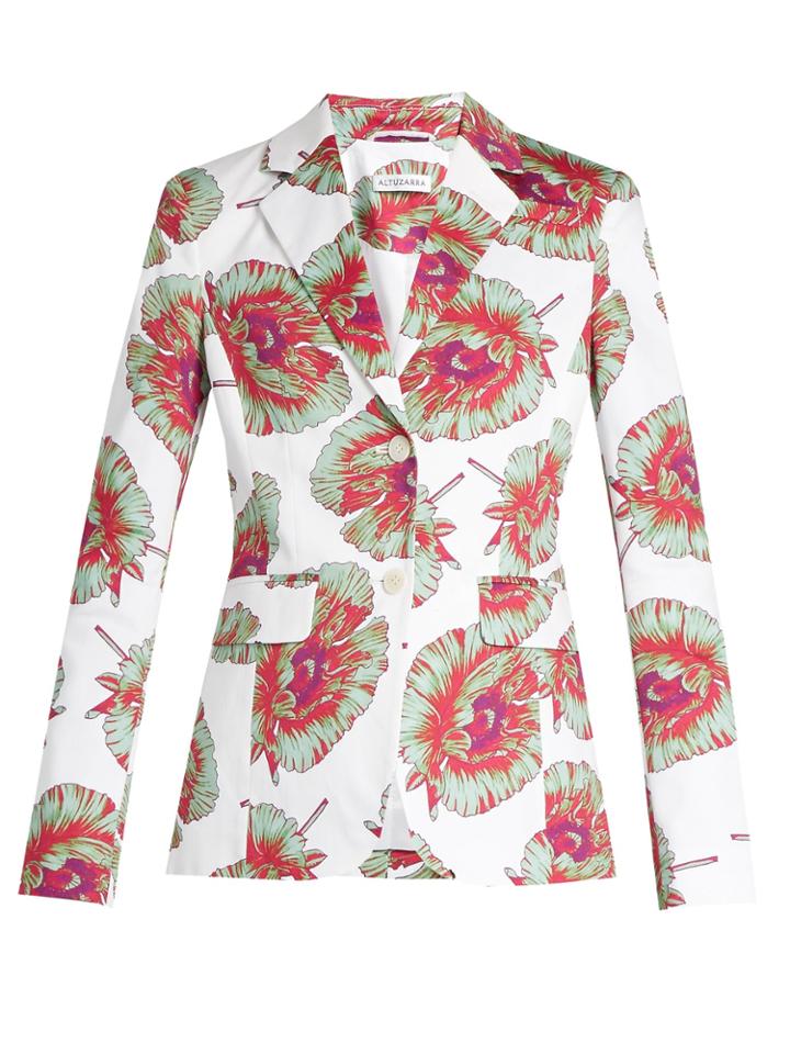 Altuzarra Fenice Abstract-floral Print Blazer