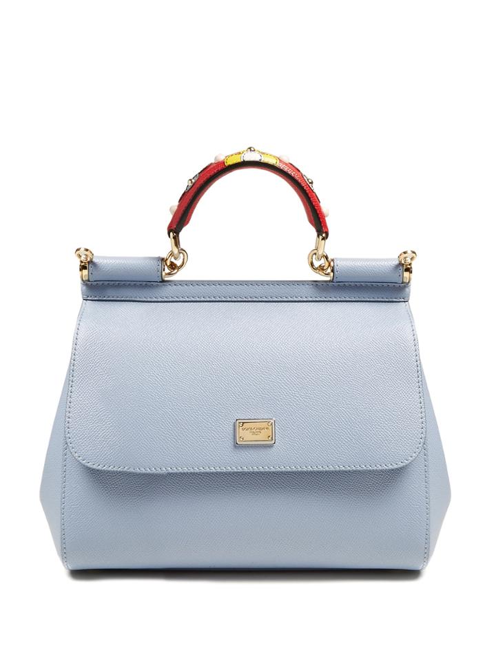 Dolce & Gabbana Sicily Small Pebble-leather Cross-body Bag