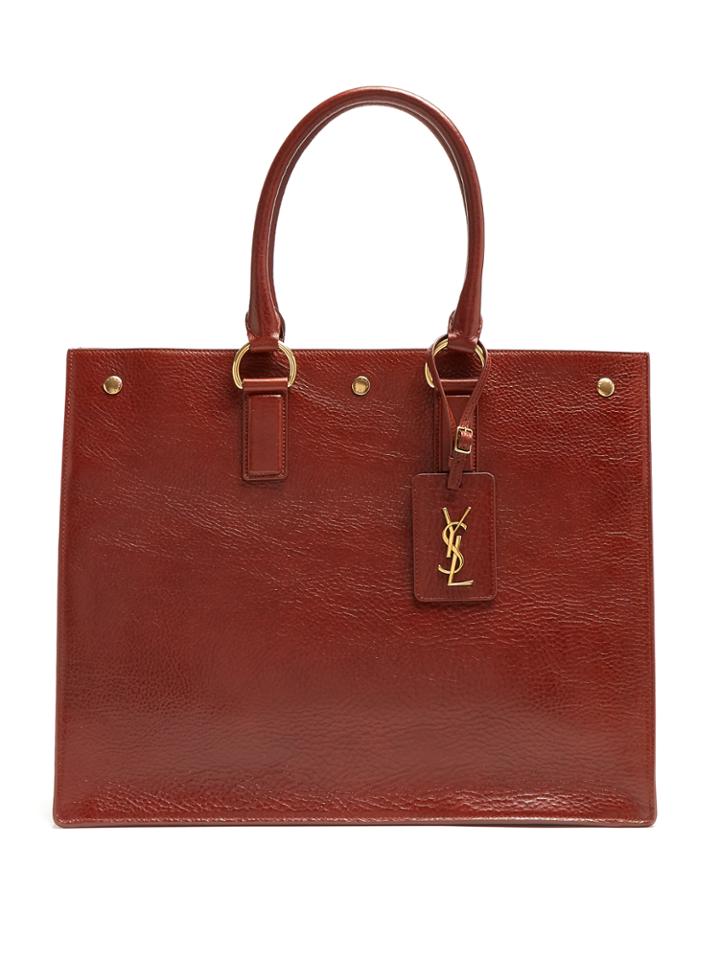 Saint Laurent Noe East West Grained-leather Tote