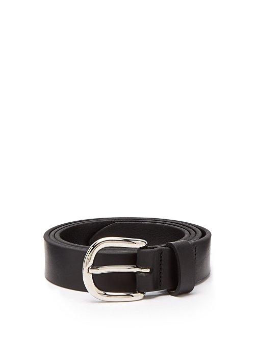 Matchesfashion.com Isabel Marant - Zap Skinny Leather Waist Belt - Womens - Black