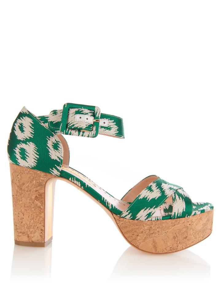 Rupert Sanderson Haitana Cork-platform Sandals