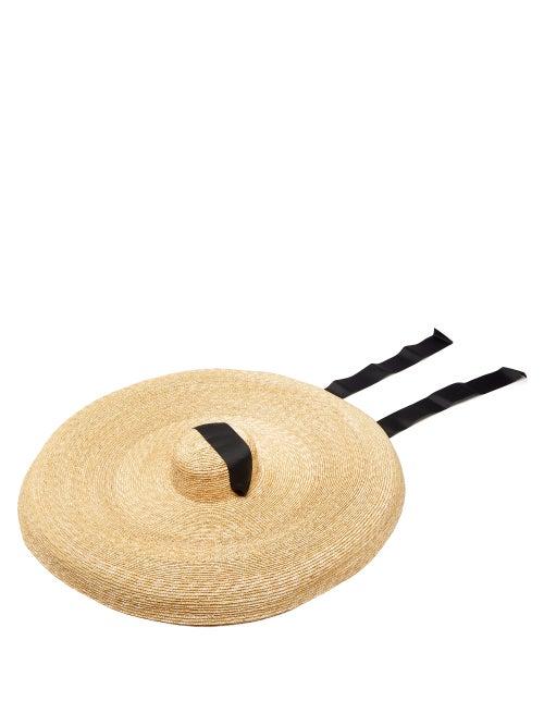 Matchesfashion.com Eliurpi - Campana Large Straw Hat - Womens - Beige