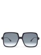 Matchesfashion.com Dior Eyewear - Diorlink Oversized Square Acetate Sunglasses - Womens - Black