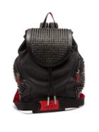 Matchesfashion.com Christian Louboutin - Explorafunk Studded Leather Backpack - Mens - Black Multi