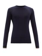 Matchesfashion.com Iffley Road - Malvern Merino-wool Base Layer Top - Mens - Navy