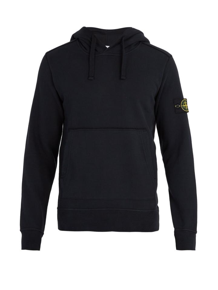 Stone Island Mock-neck Drawstring Hooded Sweater