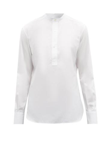 Sbline - Stand-collar Cotton-poplin Shirt - Mens - White