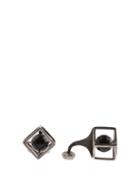Title Of Work Raw Diamond In Cage Cufflinks