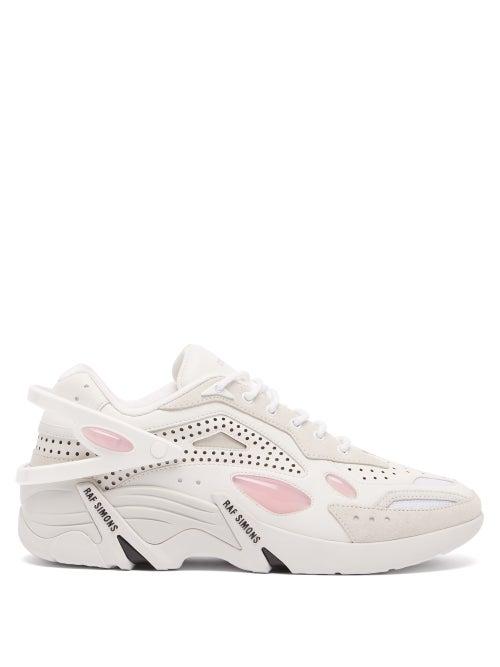 Matchesfashion.com Raf Simons - Cylon 21 Pu, Leather And Suede Trainers - Mens - White