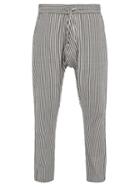 Matchesfashion.com Marrakshi Life - Striped Cotton Blend Trousers - Mens - Black Cream