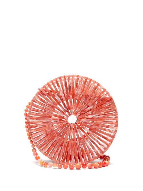Matchesfashion.com Cult Gaia - Luna Acrylic Shoulder Bag - Womens - Pink
