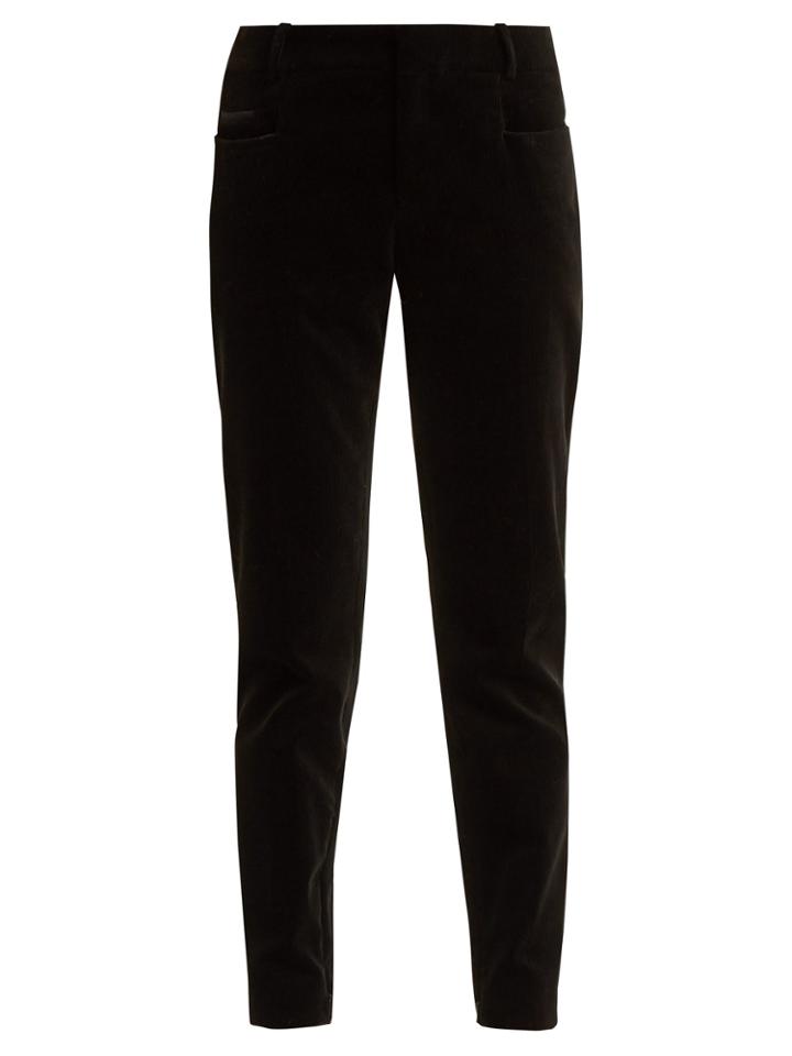 Saint Laurent Zip-hem Corduroy Trousers