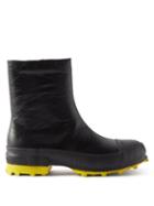 Camperlab - Traktori Leather Boots - Mens - Black Yellow