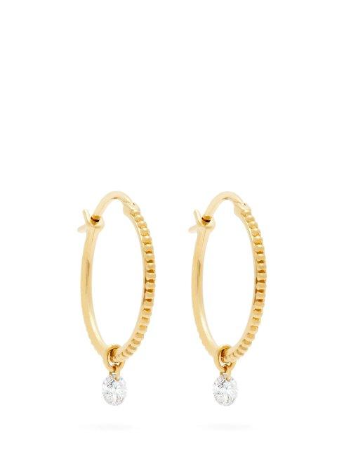 Matchesfashion.com Raphaele Canot - Set Free 18kt Gold & Diamond Earrings - Womens - Gold