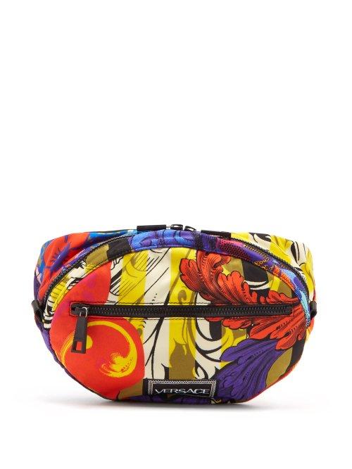 Matchesfashion.com Versace - Printed Belt Bag - Womens - Black Multi